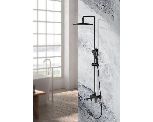 Душевая система Splenka S31.24.06 Черная матовая