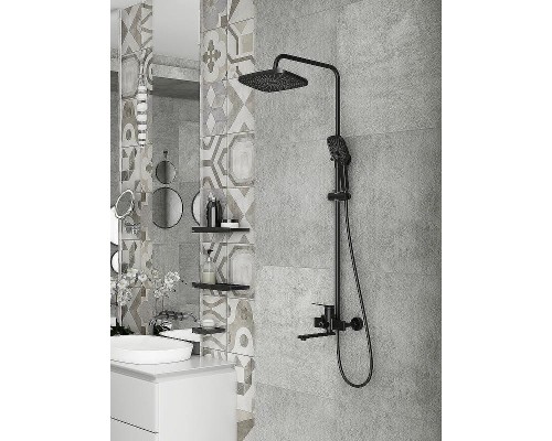 Душевая система Splenka S40.24.06 Черная матовая