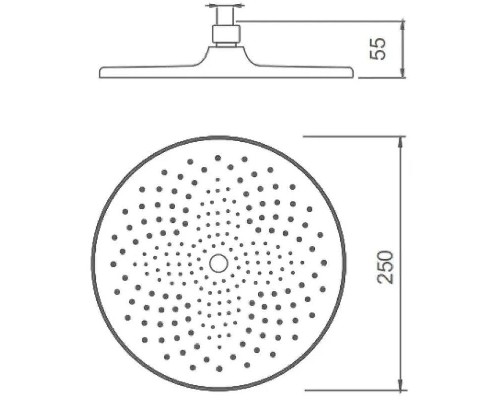 Верхний душ Splenka S451.51 Хром