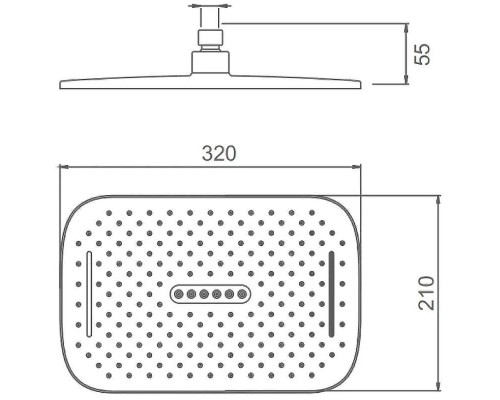 Верхний душ Splenka S451.53 Хром