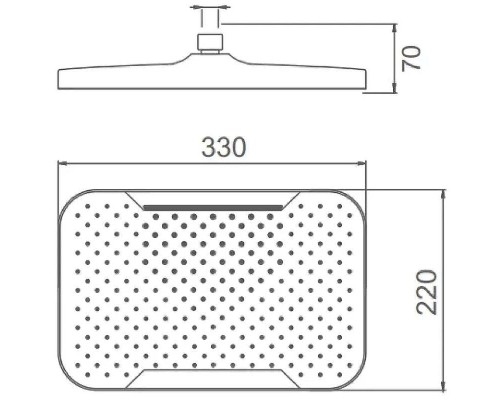 Верхний душ Splenka S451.54 Хром