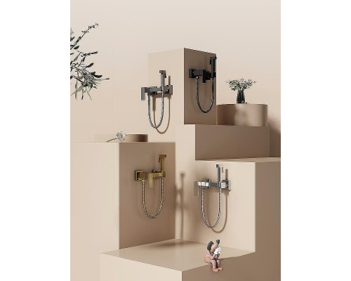 Гигиенический душ со смесителем Splenka S98.51.07 Серый матовый