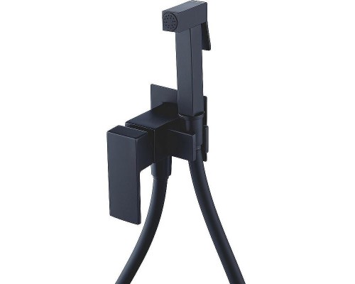 Гигиенический душ со смесителем Splenka S98.52.06 Черный матовый