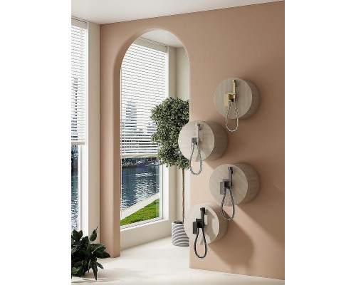 Гигиенический душ со смесителем Splenka S98.52.06 Черный матовый