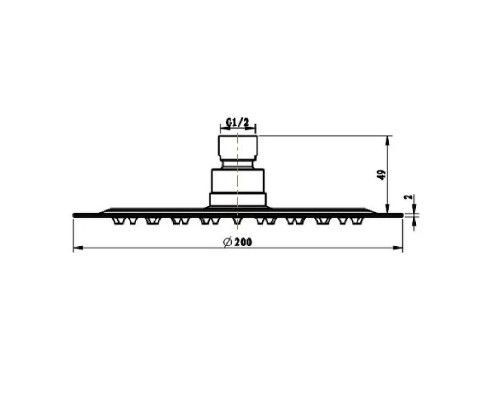 Верхний душ Villeroy&Boch TVC00040120061 Хром