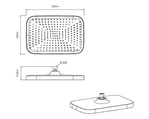 Душевая система Vincea VSFW-432T1CH с термостатом Хром