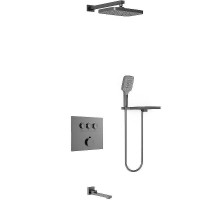 Душевая система Vincea VSFW-4311RGM Вороненая сталь