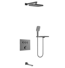 Душевая система Vincea VSFW-4311RGM Вороненая сталь