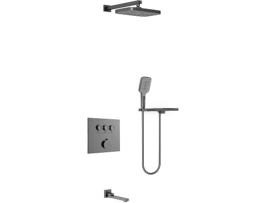 Душевая система Vincea VSFW-4311RGM Вороненая сталь