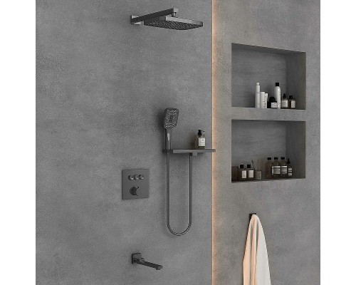 Душевая система Vincea VSFW-4311RGM Вороненая сталь