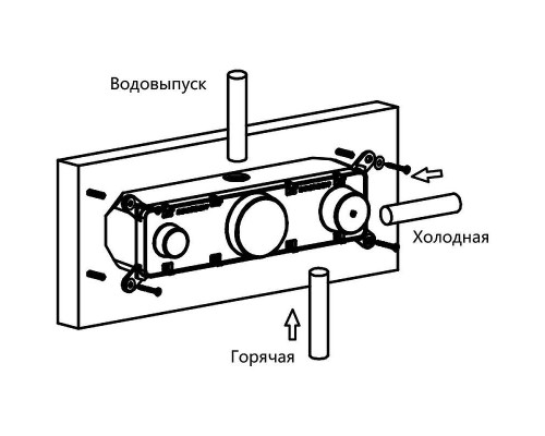 Душевая система Vincea VSFW-422TI3GM с термостатом Вороненая сталь