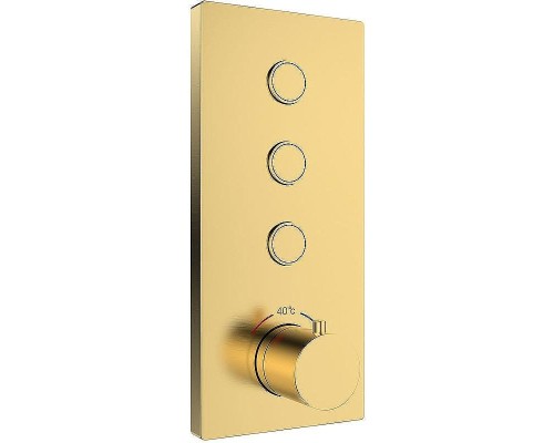 Душевая система Vincea VSFW-433T1BG с термостатом Брашированное золото