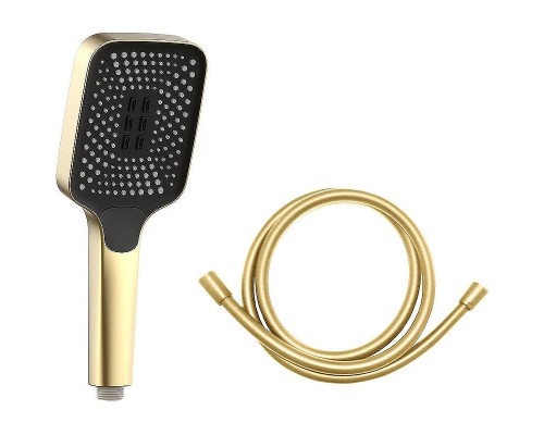 Душевая система Vincea VSFW-433T1BG с термостатом Брашированное золото