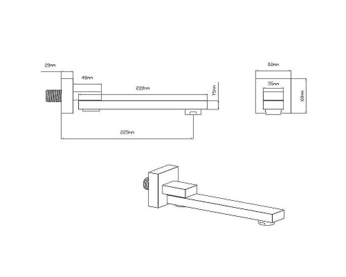 Душевая система Vincea VSFW-433T1BG с термостатом Брашированное золото
