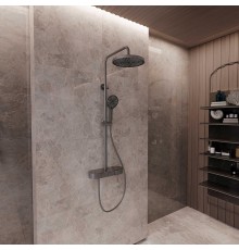 Душевая система Vincea VSFS-402GM цвет Вороненая сталь