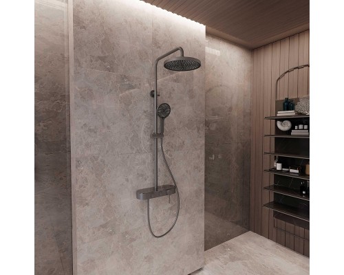 Душевая система Vincea VSFS-402GM цвет Вороненая сталь