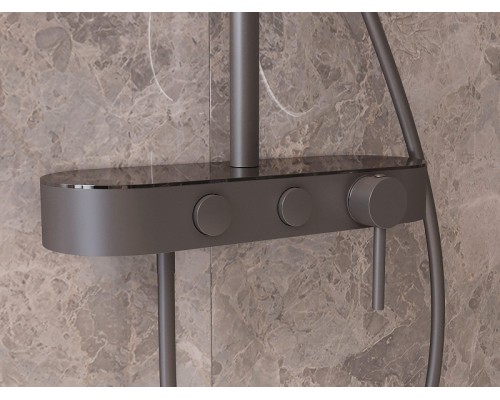 Душевая система Vincea VSFS-402GM цвет Вороненая сталь