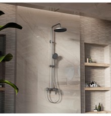 Душевая система Vincea VSFS-413GM цвет Вороненая сталь