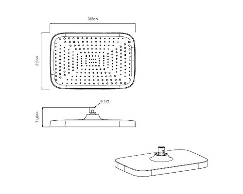 Душевая система Vincea VSFW-4211RBG цвет Брашированное золото