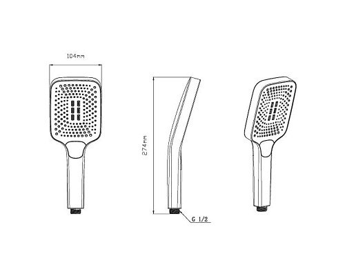 Душевая система Vincea VSFW-4211RBG цвет Брашированное золото