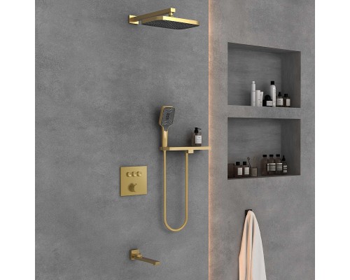Душевая система Vincea VSFW-4311RBG цвет Брашированное золото