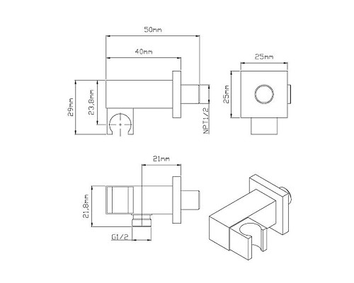 Душевая система Vincea VSFW-4311RBG цвет Брашированное золото