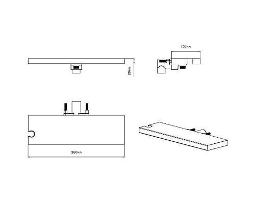 Душевая система Vincea Inspire VSFW-3I21T1RCH с термостатом Хром