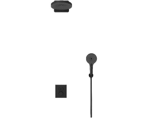 Душевая система Vincea Inspire VSFW-3I21T1MB с термостатом Черная матовая