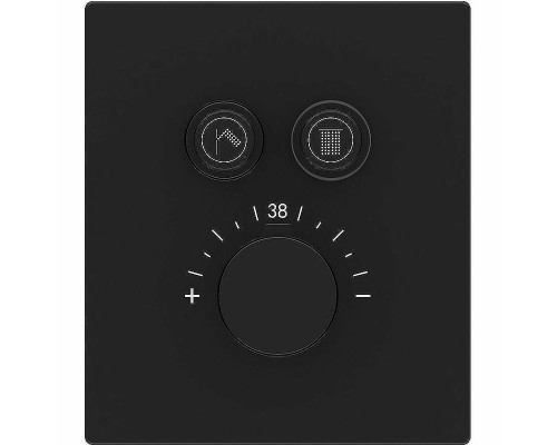 Душевая система Vincea Inspire VSFW-3I21T2RMB с термостатом Черная матовая