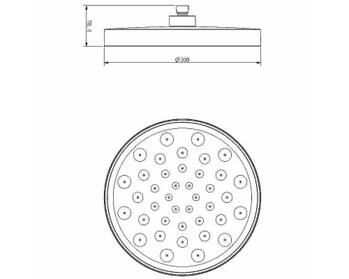 Комплект верхнего и ручного душа Vincea Inspire VSHH-3I2AHCH Хром