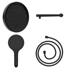 Комплект верхнего и ручного душа Vincea Inspire VSHH-3I2AHMB Черный матовый