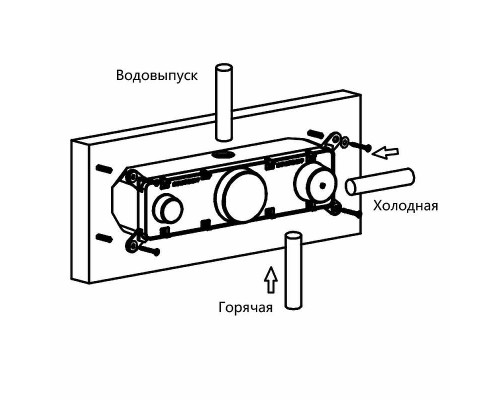 Душевая система Vincea Inspire VSFW-422TI1MB с термостатом Черная матовая