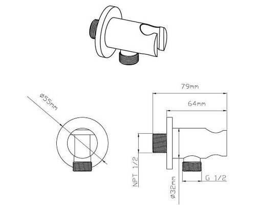 Душевая система Vincea Inspire VSFW-433TI2CH с термостатом Хром