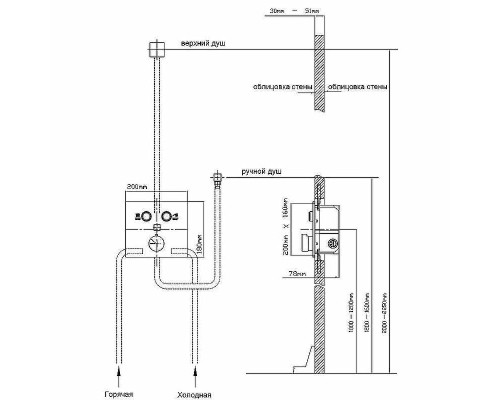 Душевая система Vincea Inspire VSFW-4I211MB Черная матовая
