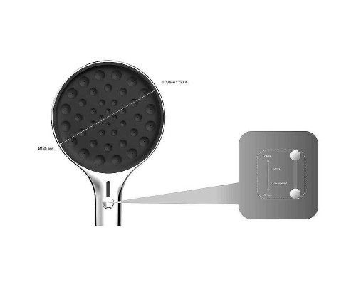 Ручной душ Vincea Inspire VSHN-3I2HMB Черный матовый