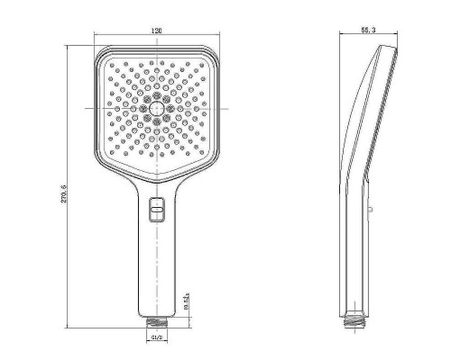 Ручной душ Vincea Inspire VSHN-3I4HCH Хром