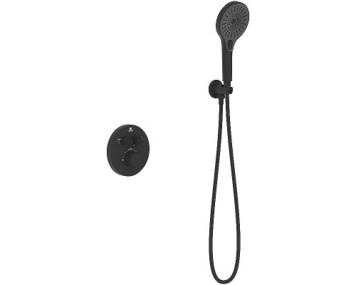 Душевая система Vincea Inspire VSFW-3I22MT5MB с термостатом Черная матовая