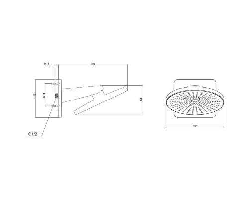 Душевая система Vincea Inspire VSFW-3I22MT5MB с термостатом Черная матовая