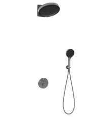 Душевая система Vincea Inspire VSFW-3I22MT3GM с термостатом Вороненая сталь