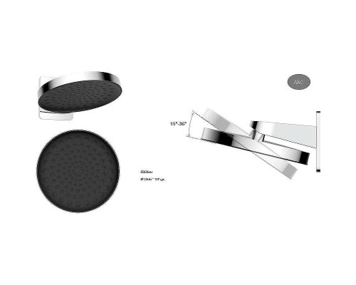 Душевая система Vincea Inspire VSFW-3I21MT3GM с термостатом Вороненая сталь