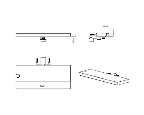 Душевая система Vincea Inspire VSFW-3I21MT4RGM с термостатом Вороненая сталь