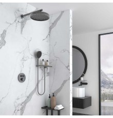 Душевая система Vincea Inspire VSFW-3I22MT2RGM с термостатом Вороненая сталь