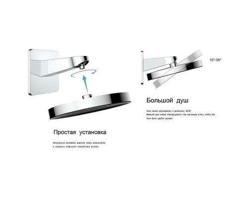 Верхний душ Vincea Inspire VSHD-3I3CGM Вороненая сталь