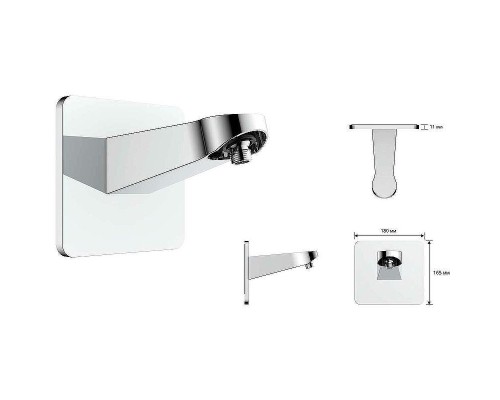 Верхний душ Vincea Inspire VSHD-3I3CGM Вороненая сталь