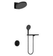 Душевая система Vincea Inspire VSFW-3I22MT3RMB с термостатом Черная матовая