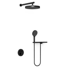 Душевая система Vincea Inspire VSFW-3I22MT2RMB с термостатом Черная матовая