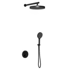Душевая система Vincea Inspire VSFW-3I22MT2MB с термостатом Черная матовая