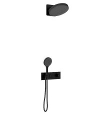 Душевая система Vincea Inspire VSFW-422TI3MB с термостатом Черная матовая