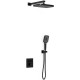 Душевая система Vincea Inspire VSFW-321MT1MB с термостатом Черная матовая