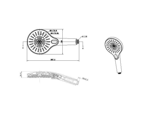 Душевая система Vincea Inspire VSFW-3I21MT1RCH с термостатом Хром